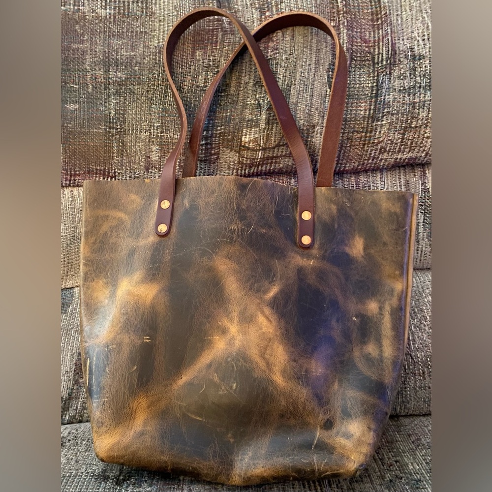 KKM & Co. “Crazy Horse” Leather Tote Bag.